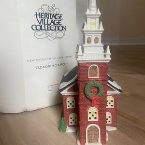 Christmas lighted village.